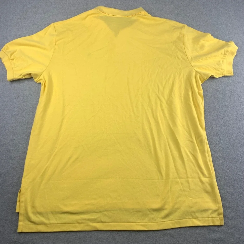 Polo Ralph Lauren Polo Shirt  XL Yellow Short Sleeve Cotton Pony NWT MSRP $95